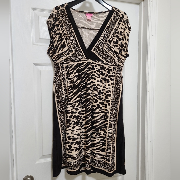 She's Cool Size Large Animal Print Dress - Picture 1 of 5